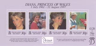 Falkland Islands známky, Princezna Diana